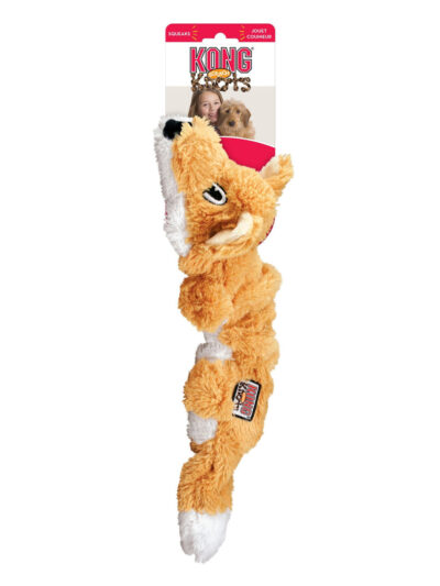 KONG Scrunch Knots Fox Dog Toy Orange 1ea/SM/MD