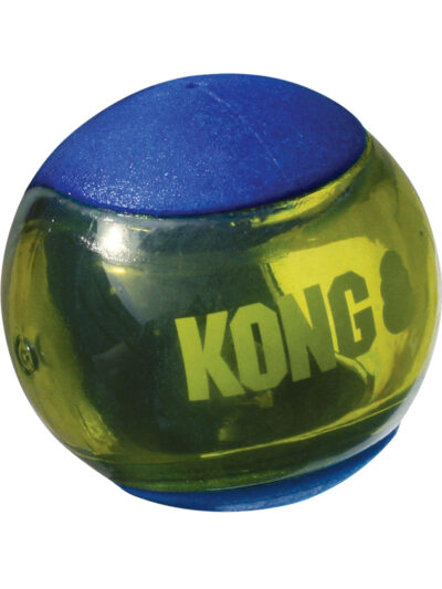 KONG Squeezz Action Ball Dog Toy Blue 1ea/MD