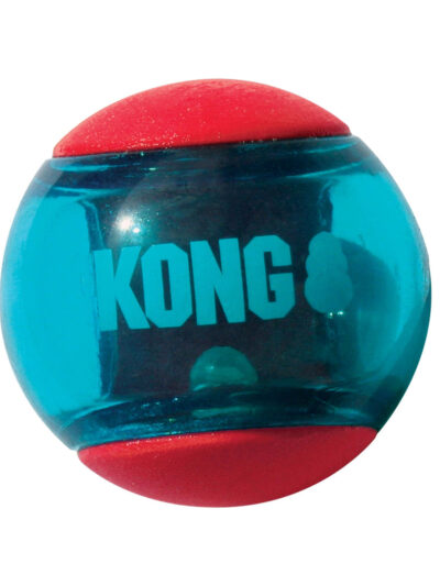KONG Squeezz Action Ball Dog Toy Red 1ea/MD