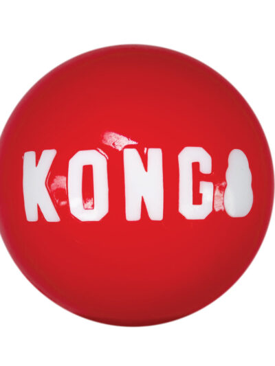 KONG Signature Ball Dog Toy Red 1ea/MD