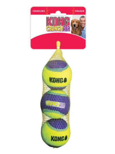 KONG Crunch Air Balls Dog Toy Purple MD (2 pack)