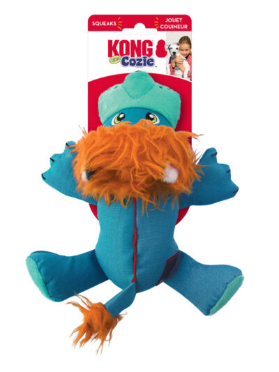 KONG Cozie Ultra Lucky Lion Dog Toy Tan 1ea/MD