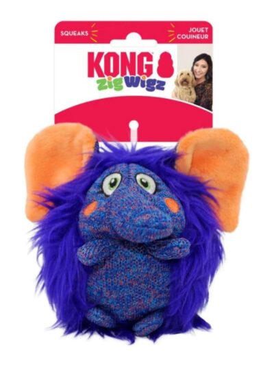 KONG Zigwigz Elephant Dog Toy 1ea/MD