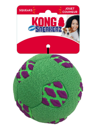 KONG Sneakerz Sport Soccer Ball Dog Toy 1ea/MD