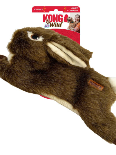 KONG Wild Low Stuff Creatures Dog Toy Rabbit 1ea/MD