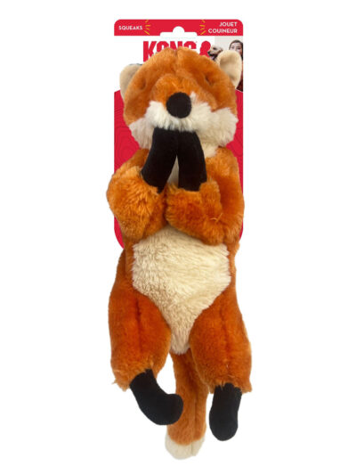 KONG Wild Low Stuff Creatures Dog Toy Fox 1ea/MD