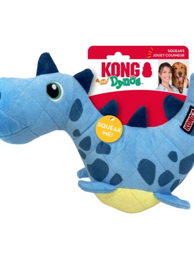 KONG Dynos Roars Dog Toy Blue, 1ea/MD/LG