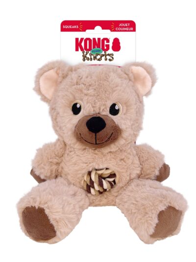 KONG Knots Teddy Dog Toy Assorted, 1ea/MD