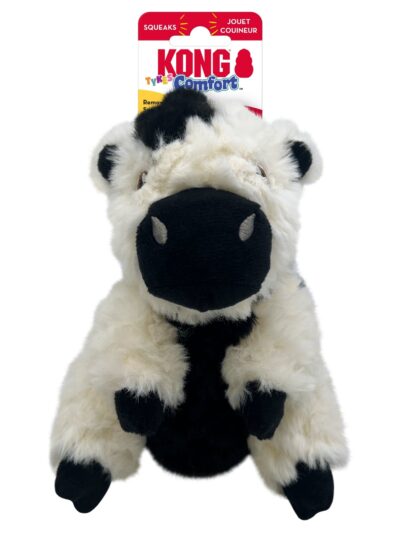 KONG Comfort Tykes Dog Toy Cow, SM (2Pack)