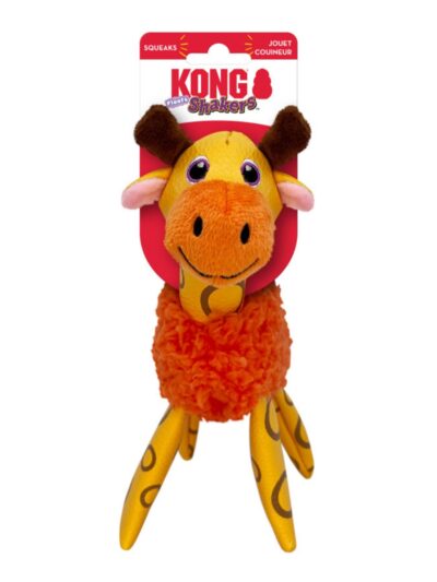 KONG Shakers Floofs Plush Dog Toy Giraffe, 1ea/XS/SM
