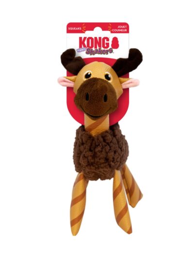 KONG Shakers Floofs Plush Dog Toy Moose, 1ea/XS/SM