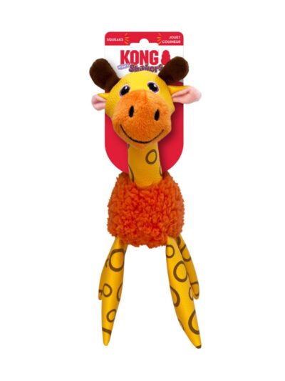 KONG Shakers Floofs Plush Dog Toy Giraffe, 1ea/MD