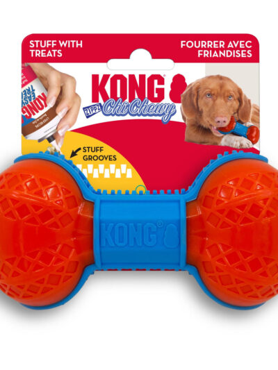 KONG ChiChewy Zippz Dog Toy Bone 1ea/MD