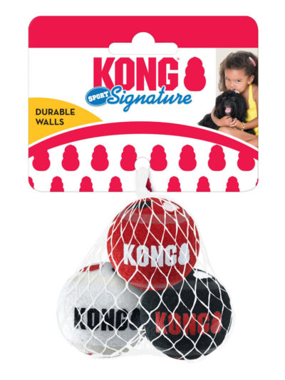 KONG Signature Sport Balls Dog Toy 1ea/XS, 3 pk