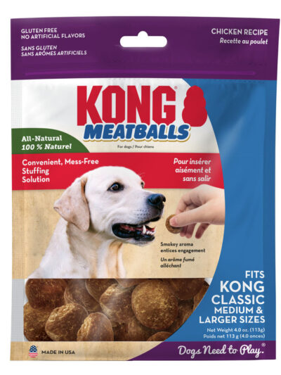 KONG Meatballs Dog Treat Standard 1ea/4 oz