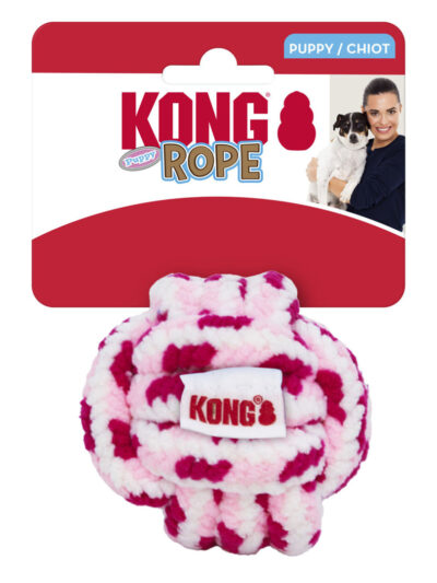 KONG Rope Puppy Toy Ball Assorted 1ea/LG
