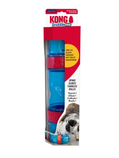 KONG Scuttle Pod Treat Dispenser Dog Toy 1ea/LG