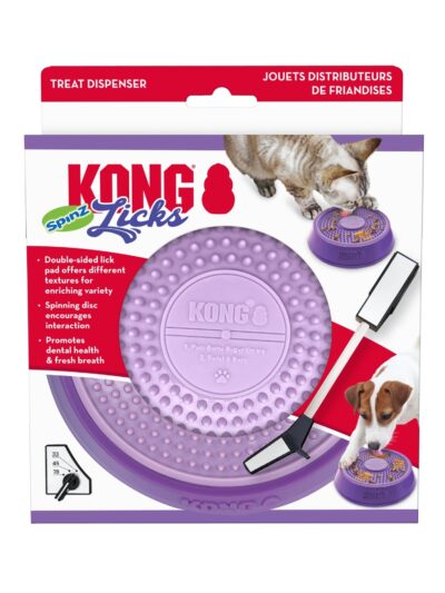 KONG Licks Spinz Treat Dispenser 1ea/SM