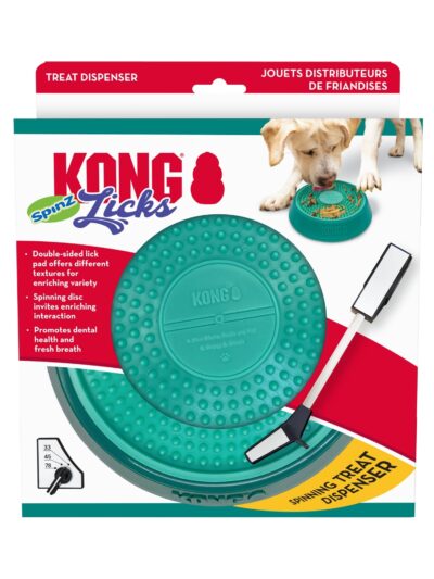 KONG Licks Spinz Treat Dispenser 1ea/LG