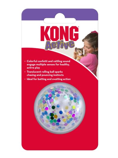 KONG Active Confetti Ball Cat Toy One Size  (2 pack)