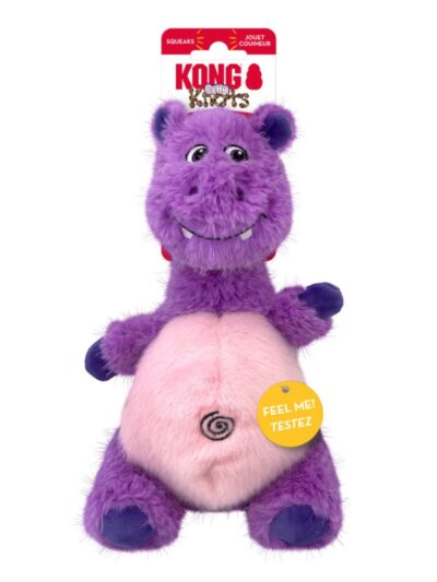 KONG Knots Belly Dog Toy Hippo MD/LG