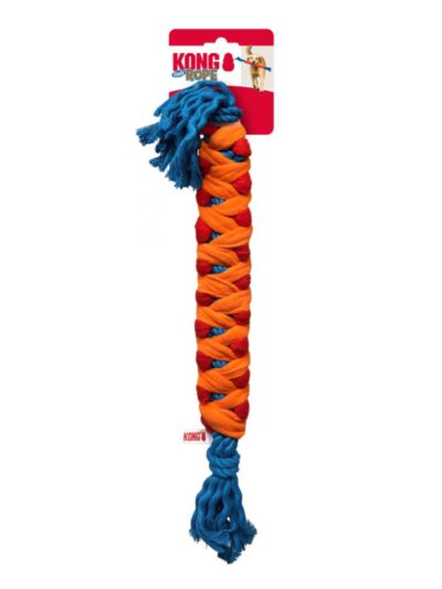 KONG Rope Rally Stick Red/Orange/Blue MD
