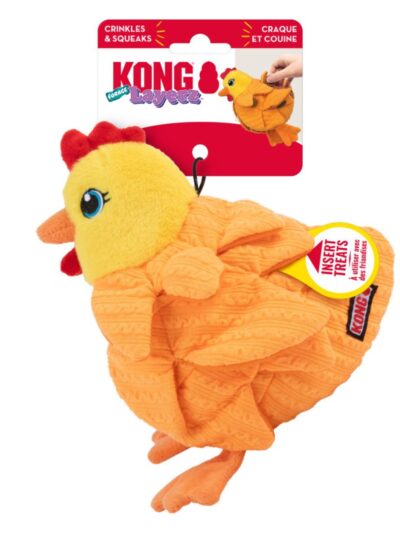 KONG Layerz Forage Dog Toy Hen MD