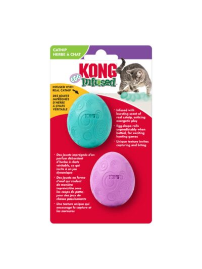KONG Infused Catnip Egg Cat Toy 1ea/2 pk