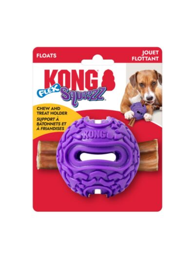 KONG Squeezz Flex Ball Dog Toy 1ea/MD/LG