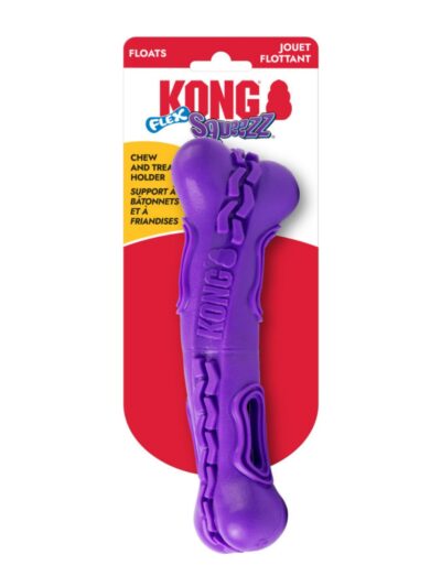 KONG Squeezz Flex Bone Dog Toy 1ea/MD