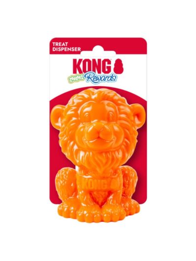 KONG Rewards Zoolooz Lion Dog Toy MD
