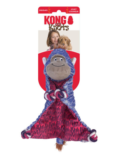 KONG Knots Flatz Dog Toy Monkey 1ea/SM/MD