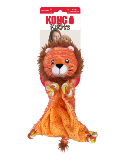 KONG Knots Flatz Dog Toy Lion 1ea/MD/LG
