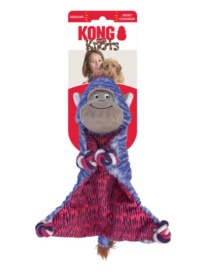 KONG Knots Flatz Dog Toy Monkey 1ea/MD/LG