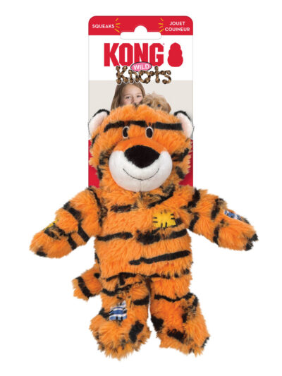 KONG Wild Knots Dog Toy Tiger 1ea/SM/MD
