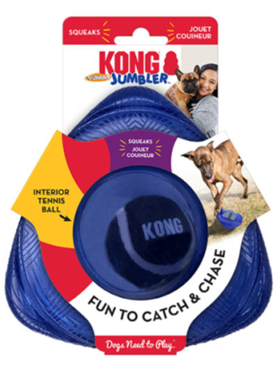 KONG Jumbler Flinger Dog Toy Assorted 1ea/SM/MD