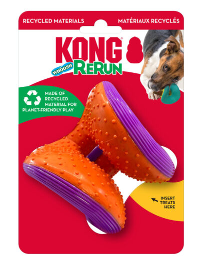 KONG Rerun Whoosh Ball Dog Toy Assorted 1ea/SM/MD