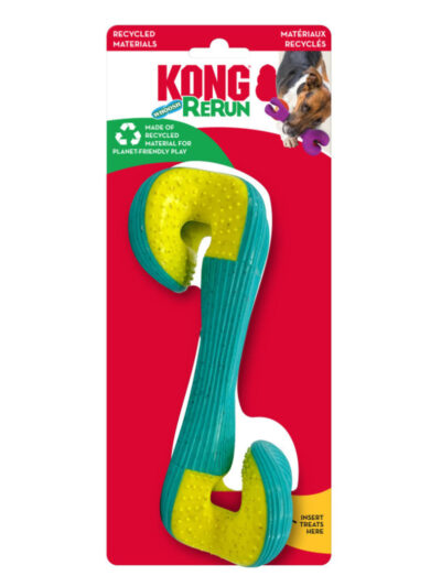 KONG Rerun Whoosh Bone Dog Toy Assorted 1ea/MD/LG