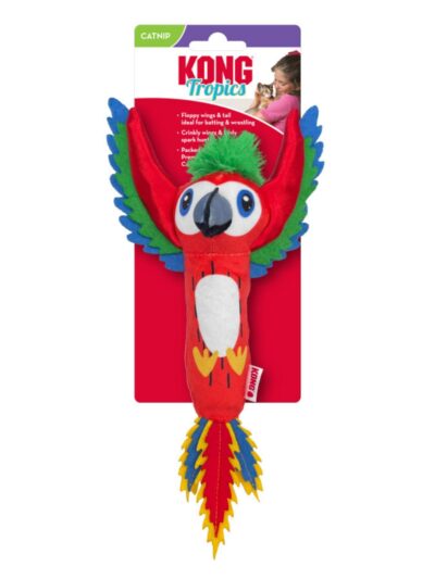 KONG Tropics Bird Cat Toy Assorted, 1ea/One Size
