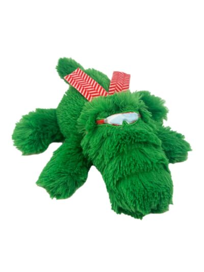 KONG Holiday Cozie Dog Toy Alligator, 1ea/SM