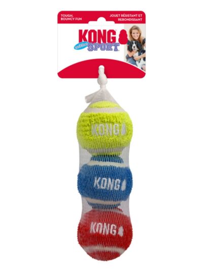 KONG Sport Softies Balls Dog Toy Assorted, 1ea/MD, 3 pk