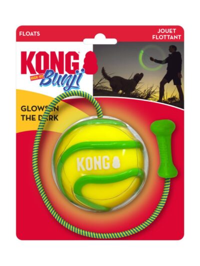 KONG Bunji HighViz Ball Dog Toy Assorted, 1ea/LG