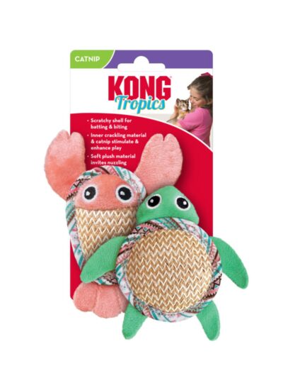 Kong Tropics Catnip Pals Cat Toy 1ea/2 Pk