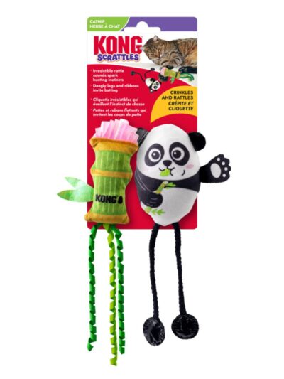 KONG Scrattles Cat Toy Panda, 1ea/2 pk