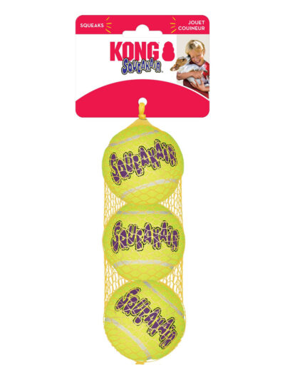 KONG Air Dog Squeaker Tennis Ball Dog Toy 1ea/3 pk, MD