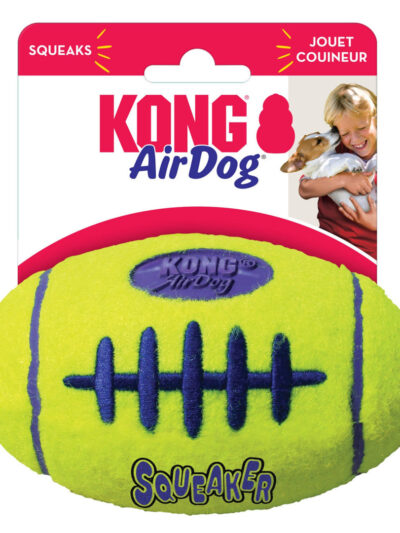 KONG Air Dog Squeaker Football Dog Toy 1ea/MD