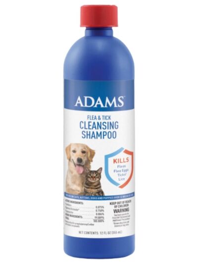 Adams Flea  Tick Cleansing Shampoo Clear, 1ea/12 oz
