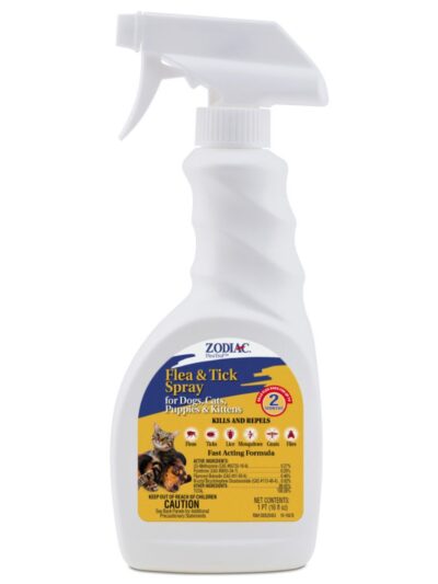 Zodiac Flea  Tick Spray for Dogs, Cats, Puppies  Kittens 1ea/16 fl oz