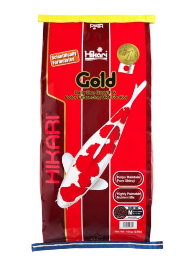Hikari USA Gold Color Enhancing Pellet Fish Food for Koi and Pond Fishes 1ea/22 lb, MD