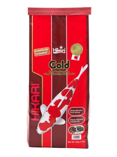 Hikari USA Gold Color Enhancing Pellet Fish Food for Koi and Pond Fishes 1ea/11 lb, LG